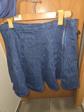Falda ZARA vaquera azul