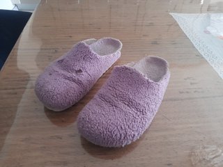 Pantofole viola taglia unica
