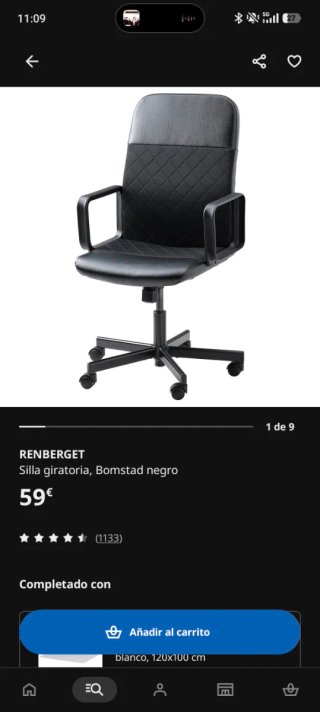 Silla de escritorio ergonómica