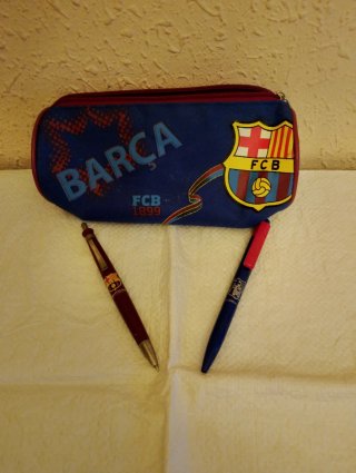 Estuche y 2 bolígrafos FC Barcelona