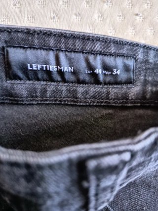 Pantalones vaqueros hombre negros