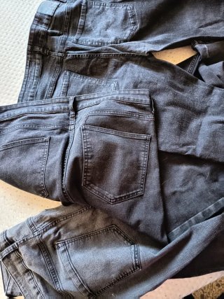 Pantalones vaqueros hombre negros