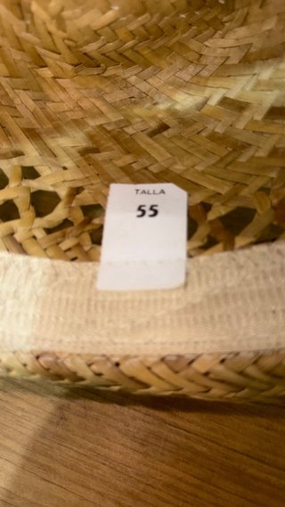 Sombrero de paja talla 55