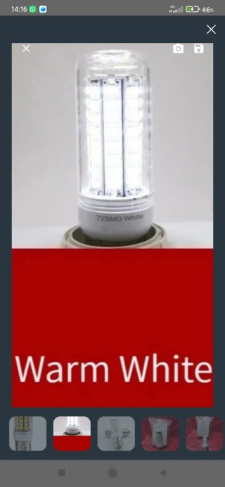 Lámparas LED E27 Blanca (Paquete 2)
