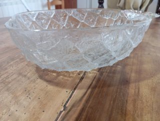 Frutero de cristal con diseño de piña