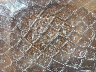 Frutero de cristal con diseño de piña