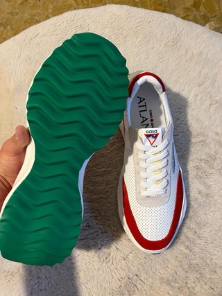 Scarpe Casablanca Sport Atlantis Bianche Rosse