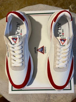Scarpe Casablanca Sport Atlantis Bianche Rosse