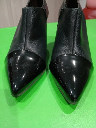 Zapato tacón piel negro T.37