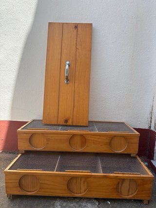 Transportín de madera aves (canarios)