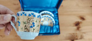 Set 2 Tazas Café con Platos Gural Porselen