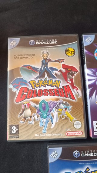 5 Juegos Pokémon XD Colosseum Box y Channel + X