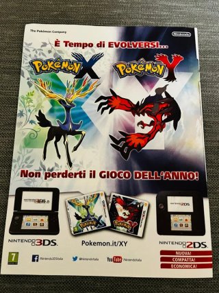 Locandina Pokémon X e Y 2013 Nintendo 20x26 cm