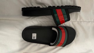 Chanclas Gucci Talla 44 Negras Multicolor