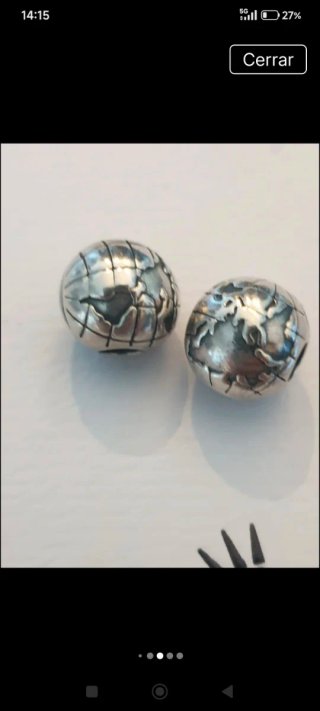Pandora Charm Globo Plata