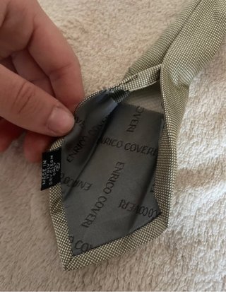 Cravatta Vintage Dorata Enrico Coveri Preppy Style