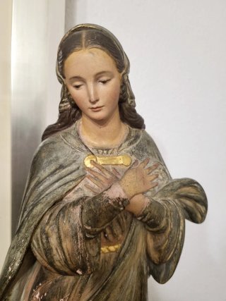 Inmaculada Concepción 62cm terracota/escayola