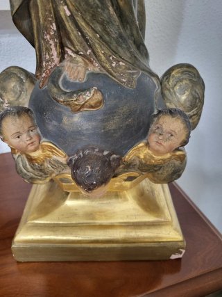 Inmaculada Concepción 62cm terracota/escayola