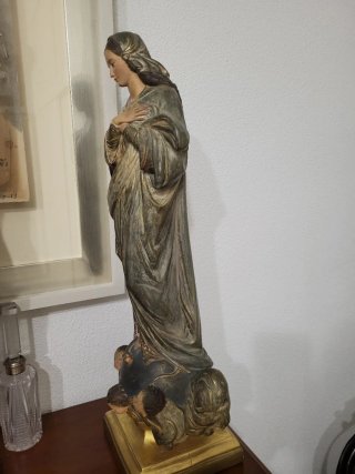 Inmaculada Concepción 62cm terracota/escayola