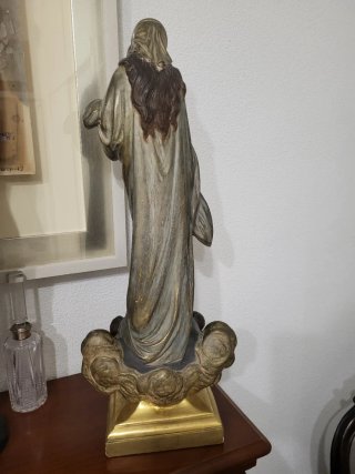 Inmaculada Concepción 62cm terracota/escayola