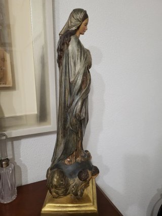 Inmaculada Concepción 62cm terracota/escayola