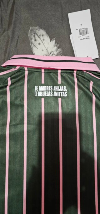 Camiseta Hummel Mujer Verde y Rosa Talla M