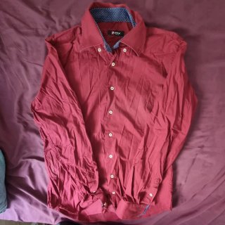 Camisa 7camicie Roja Manga Larga