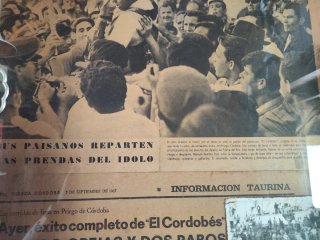Cuadro antiguo de Manuel Benítez El Cordobés