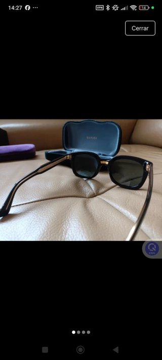 Gafas Gucci GG0034S negras detalles dorados