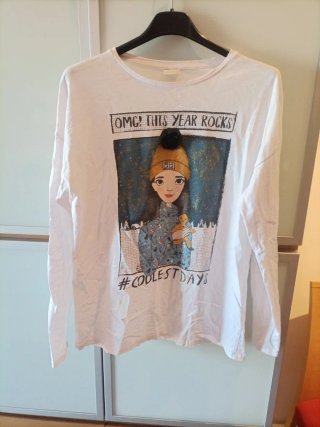 Camiseta blanca con dibujo