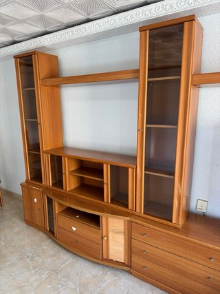 Mueble modular salón completo madera