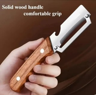 Pelador Acero Inoxidable Mango Madera