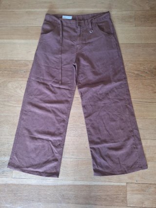 Pantalón Zara Marrón Ancho
