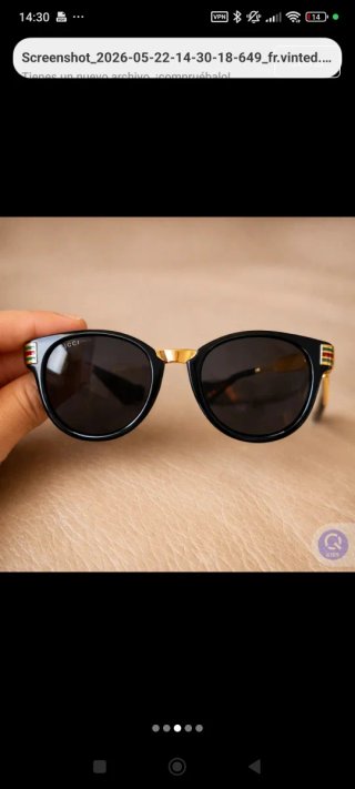 Gafas Gucci GG0586S Negro y Dorado