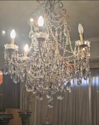 Lámpara araña cristal estilo María Teresa