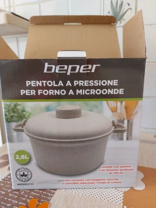 Pentola a pressione per microonde Beper 2,8L