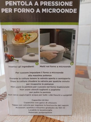 Pentola a pressione per microonde Beper 2,8L