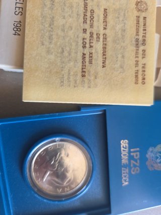 500 Lire Argento Olimpiadi Los Angeles 1984