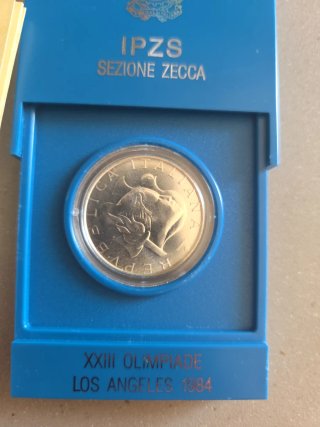 500 Lire Argento Olimpiadi Los Angeles 1984