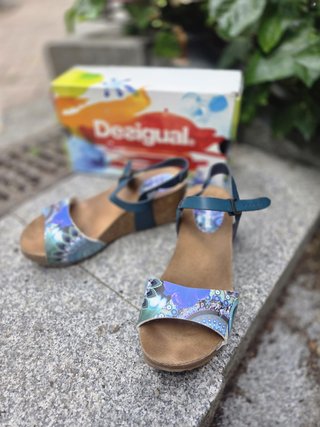 Sandalias Desigual Cuña Originales Talla 38