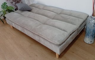 Sofá Cama Confort, "Gris Claro". Cómodo. ¡Oferta