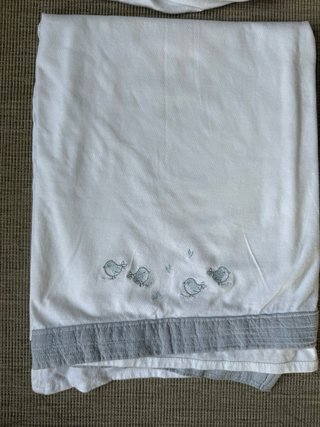 Sábanas Cuna Punto Blancas 60x120 D Peques