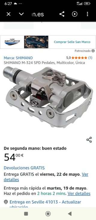 Pedales de bicicleta de calidad