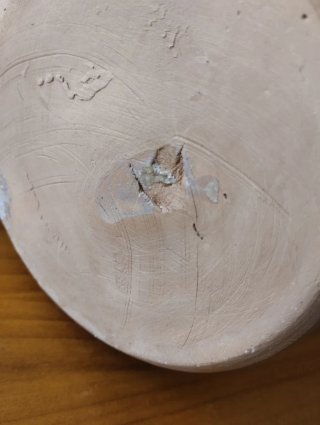 Jarrón de terracota con diseño