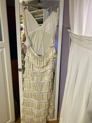 Vestido de Novia con borlones