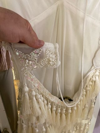 Vestido de Novia con borlones