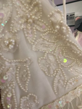 Vestido de Novia con borlones