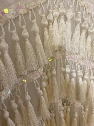 Vestido de Novia con borlones