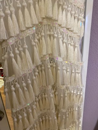 Vestido de Novia con borlones