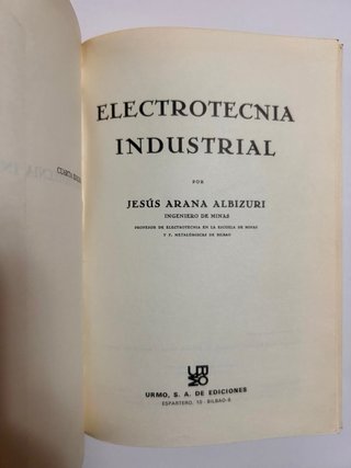 Electrotecnia industrial